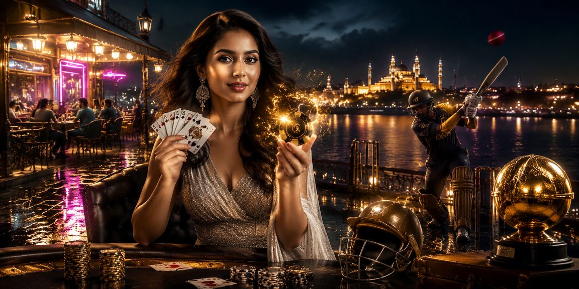 গাজীপুরে নিয়ন আলোয় ক্রিকেট বেটিং উপভোগ করছেন একজন ব্যবহারকারী